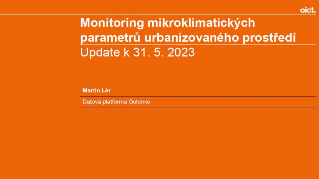 Měření mikroklimatických parametrů v Praze
